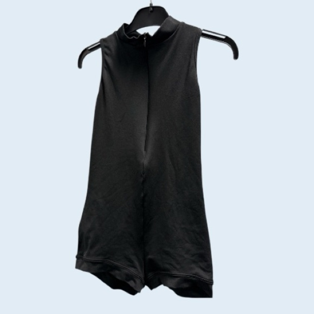 Black Sleeveless Women's Biketard